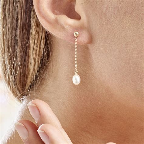 Boucles d'oreilles perles .